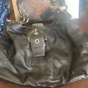 Elegant Black Leather Women's Bag